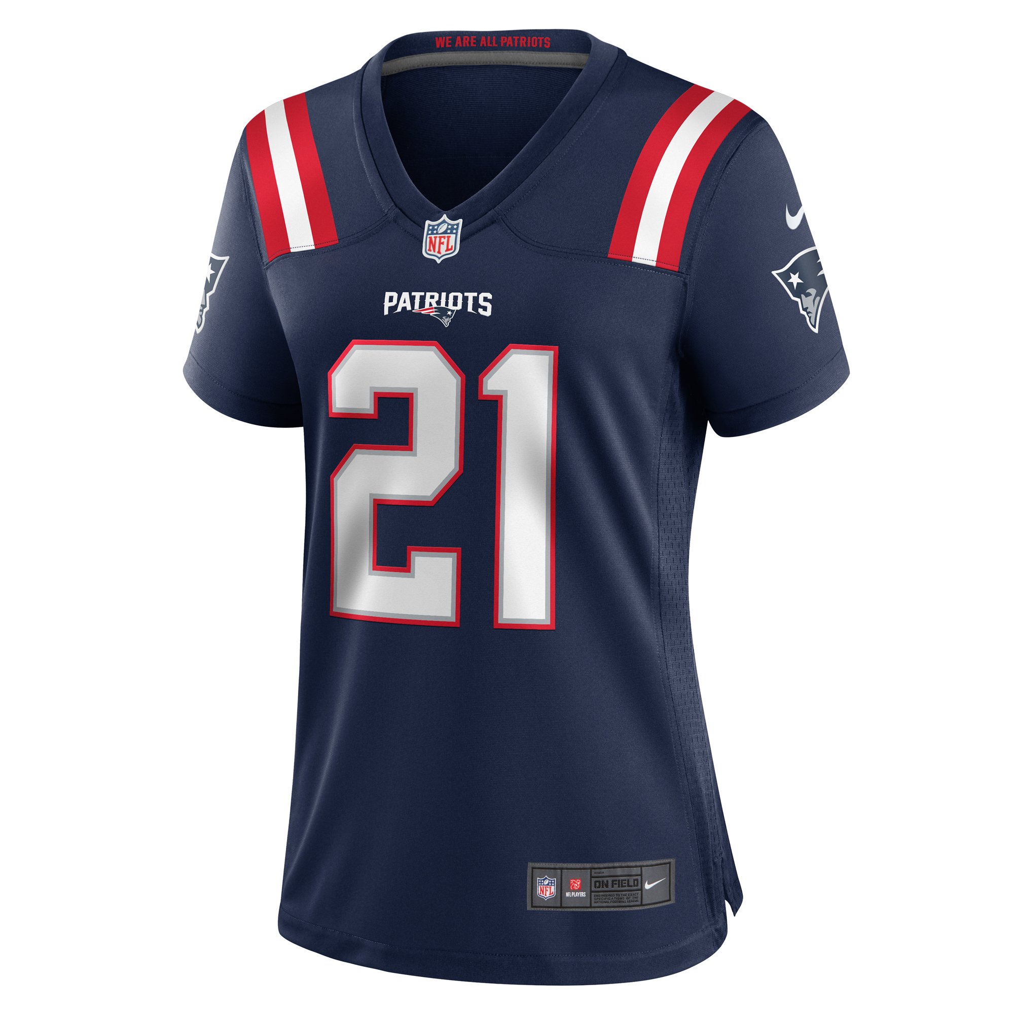 Jaylinn Hawkins New England Patriots Nike Women's Game Jersey - Navy 2