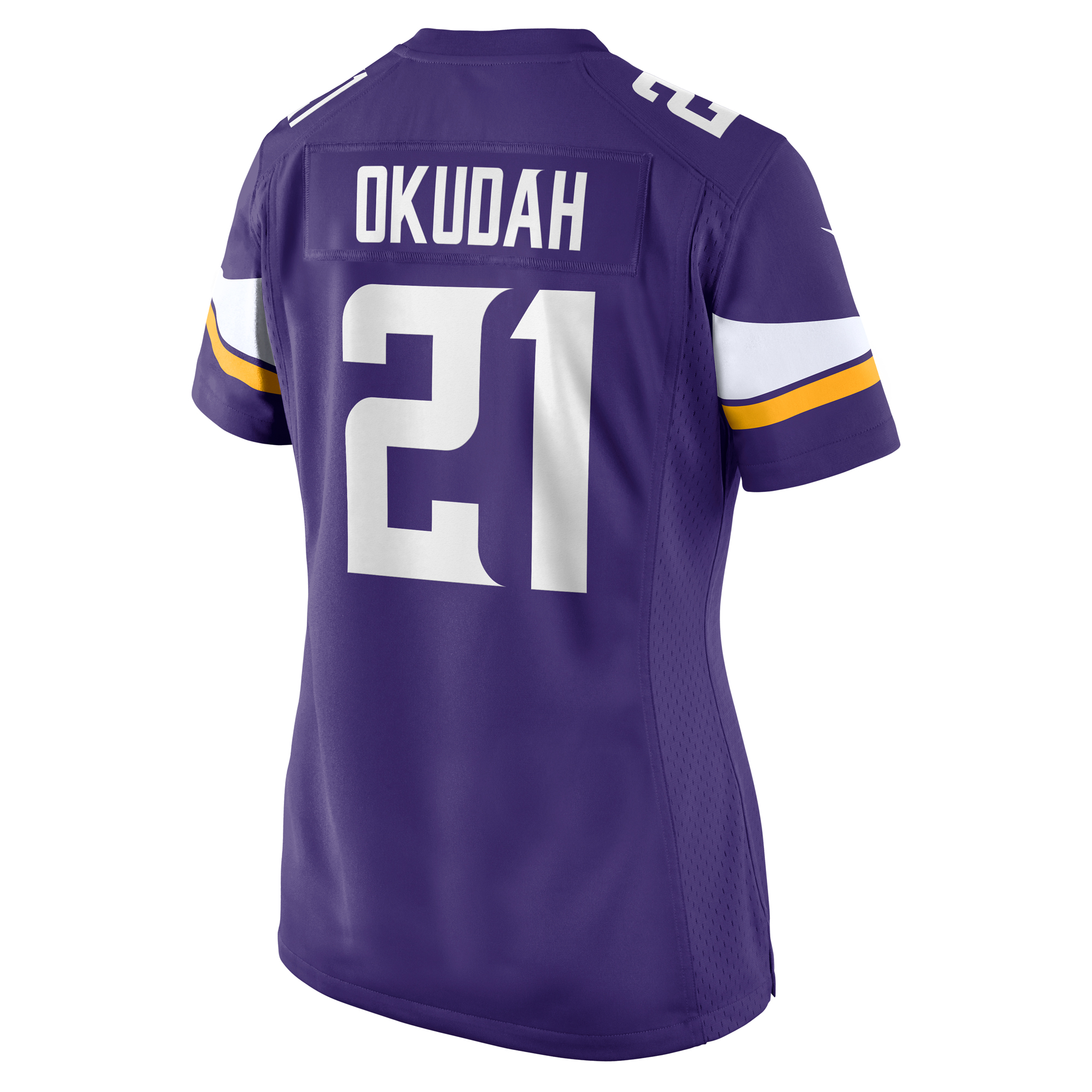 Jeff Okudah Minnesota Vikings Nike Women's Team Game Jersey -  Purple 3