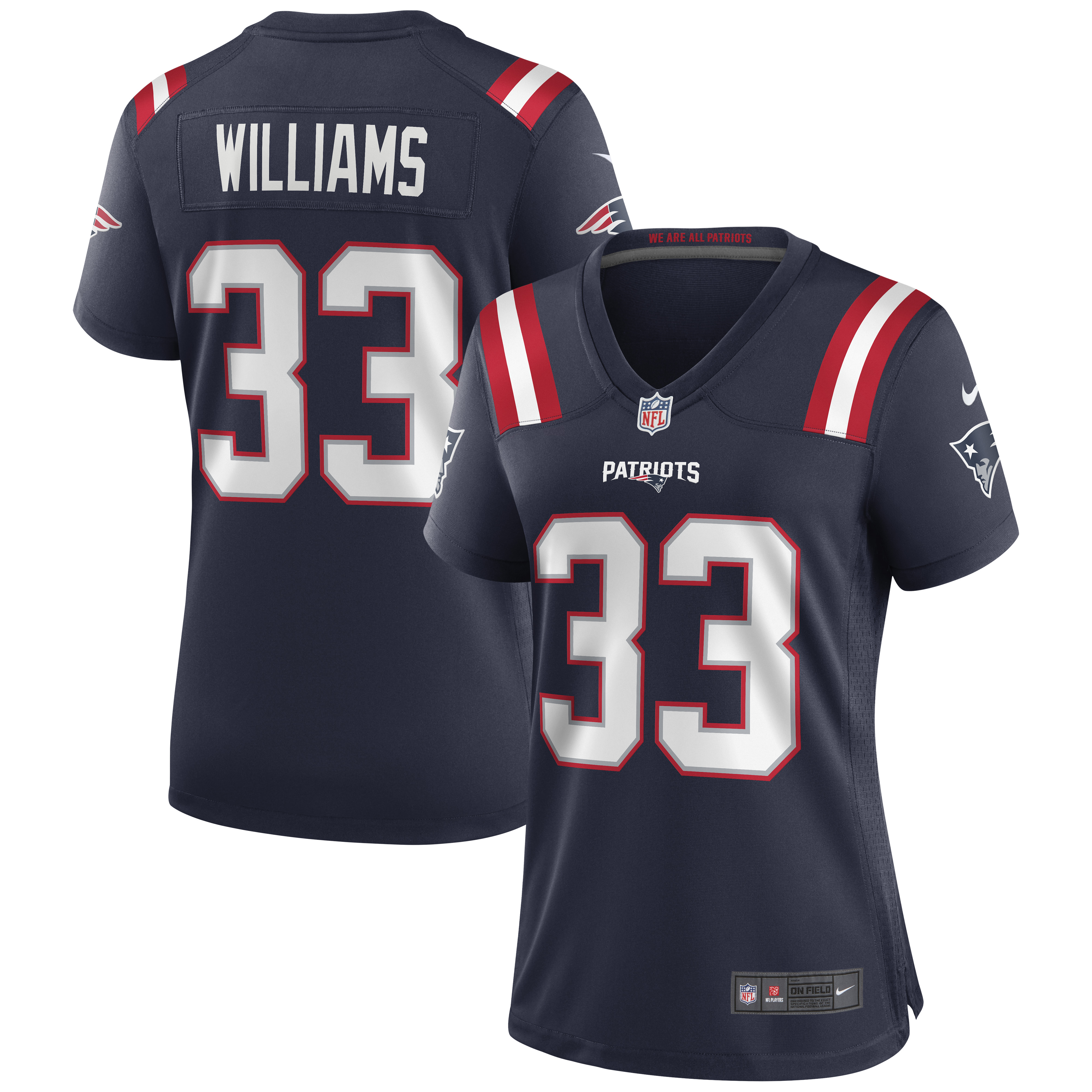 Joejuan Williams New England Patriots Nike Women's Game Jersey - Navy