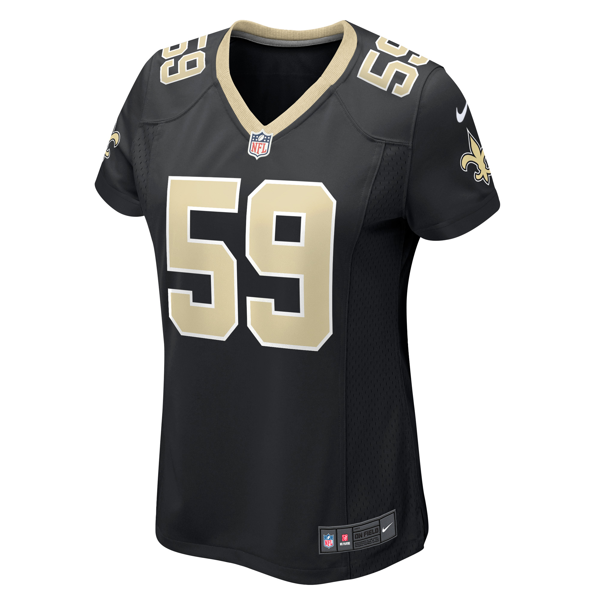 Jordan Jackson New Orleans Saints Nike Women's Game Player Jersey - Black 2