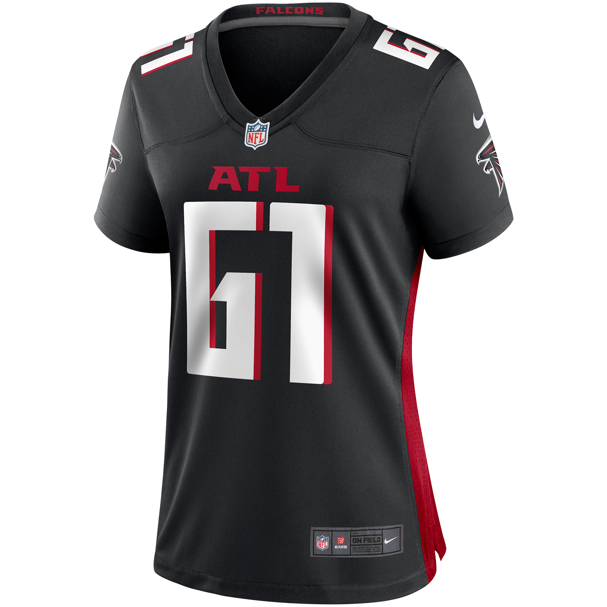 Matt Hennessy Atlanta Falcons Nike Women's Game Jersey - Black 2
