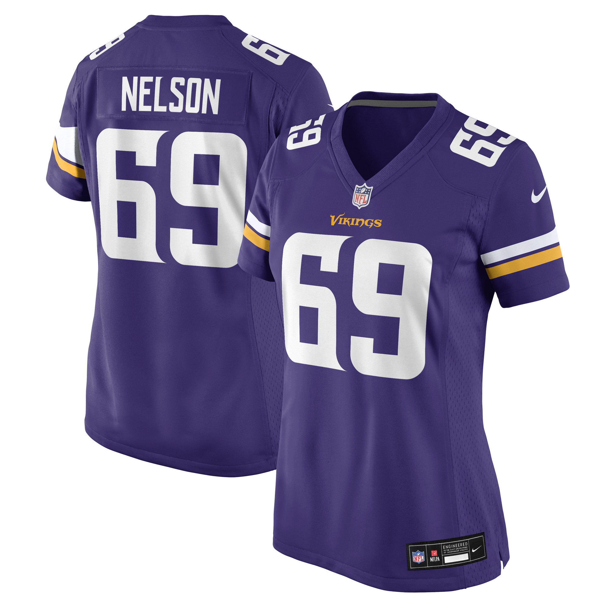 Matt Nelson Minnesota Vikings Nike Women's Team Game Jersey -  Purple