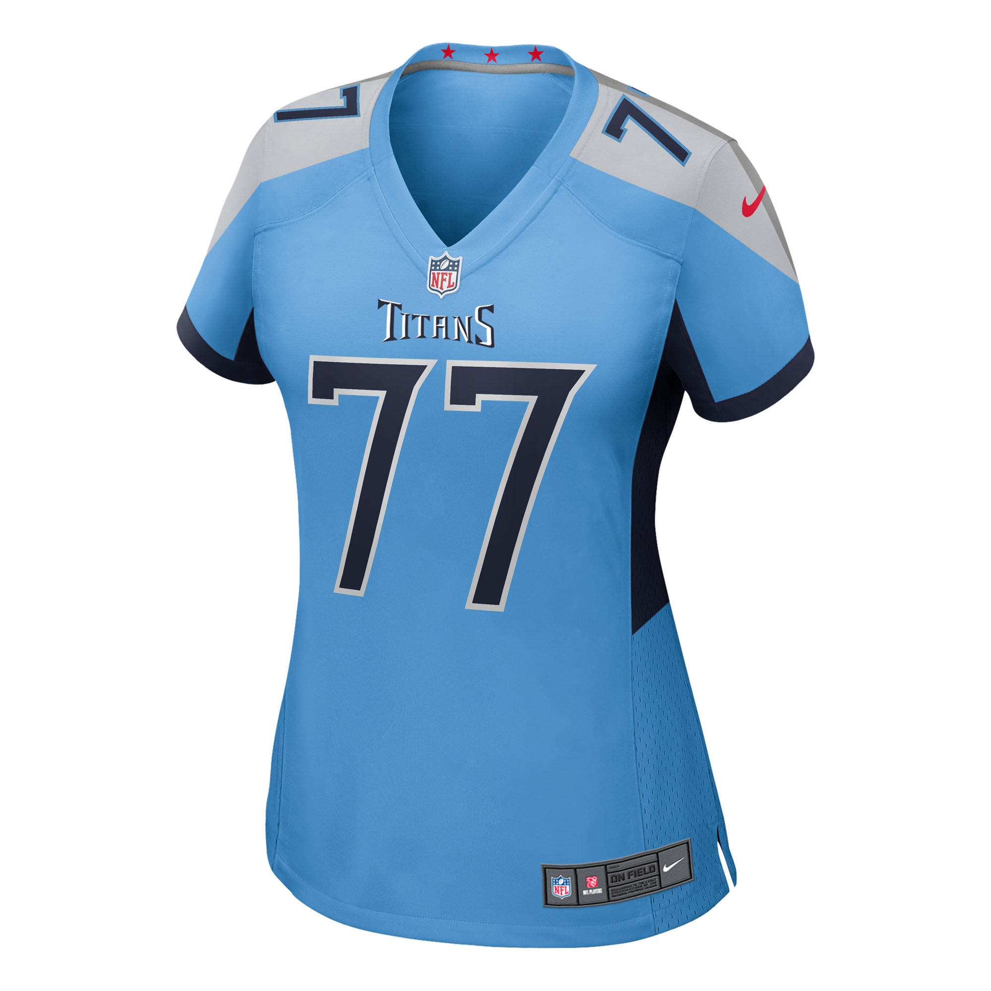 Peter Skoronski Tennessee Titans Nike Women's Team Game Jersey -  Light Blue 2