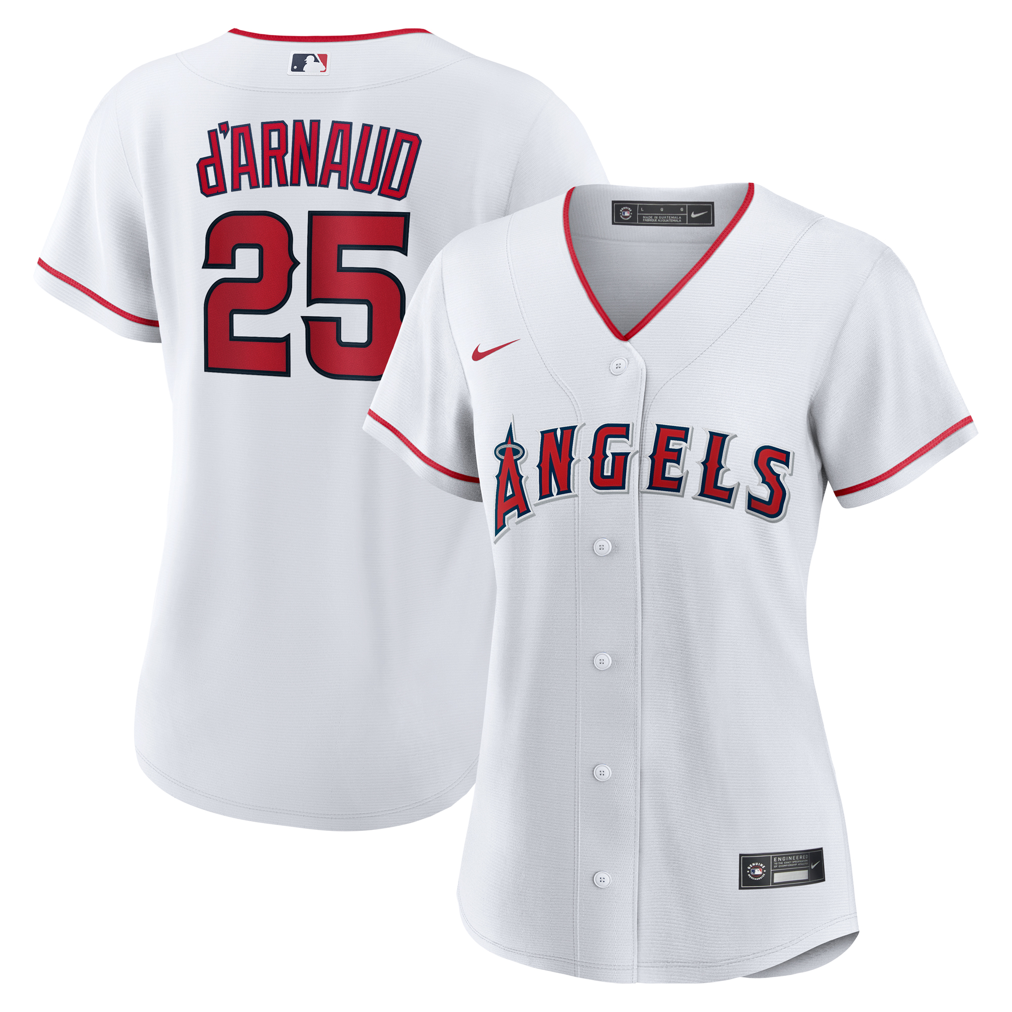 Travis d'Arnaud Los Angeles Angels Nike Women's Home  Jersey - White