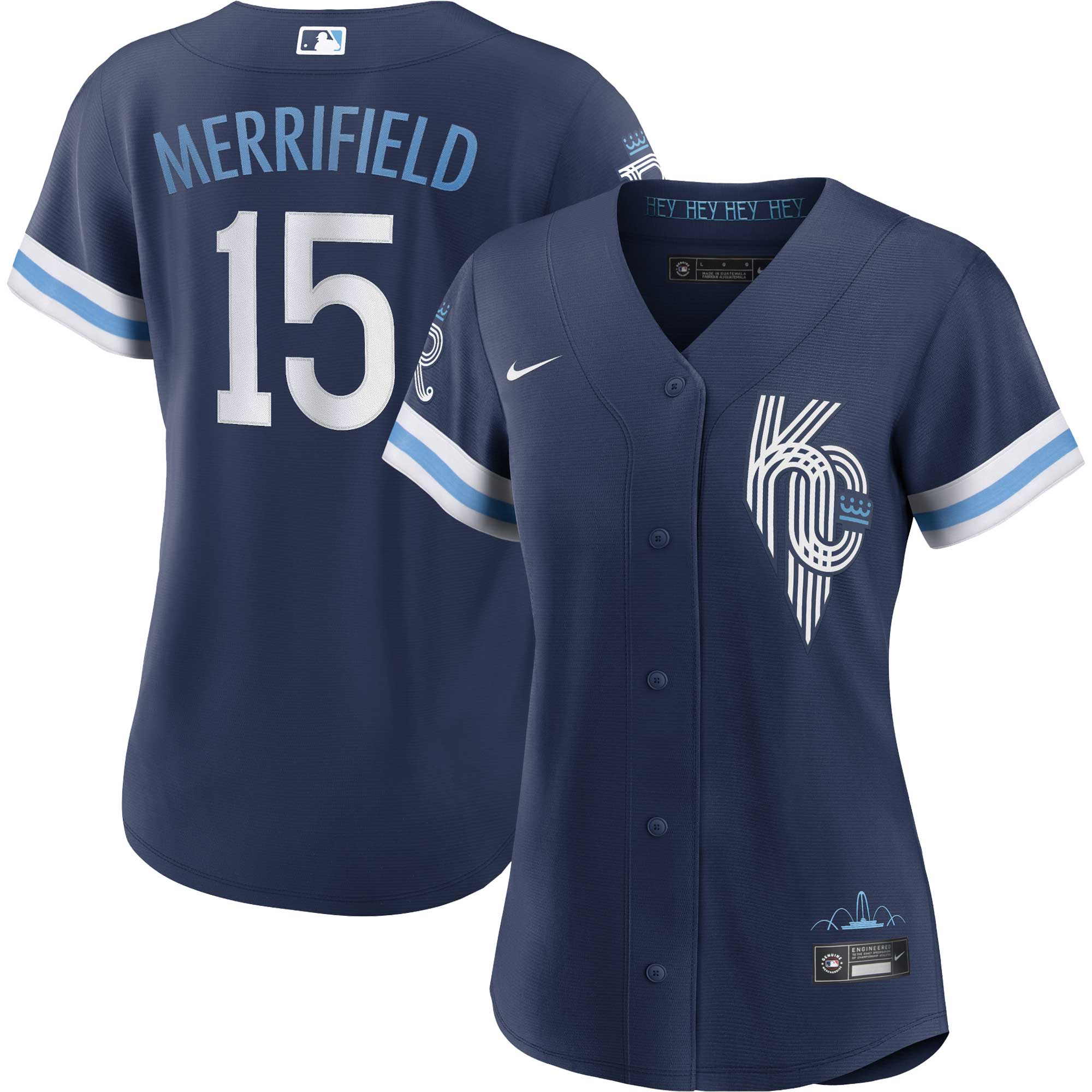 Whit Merrifield Kansas City Royals Nike Women's City Connect  Player Jersey - Navy