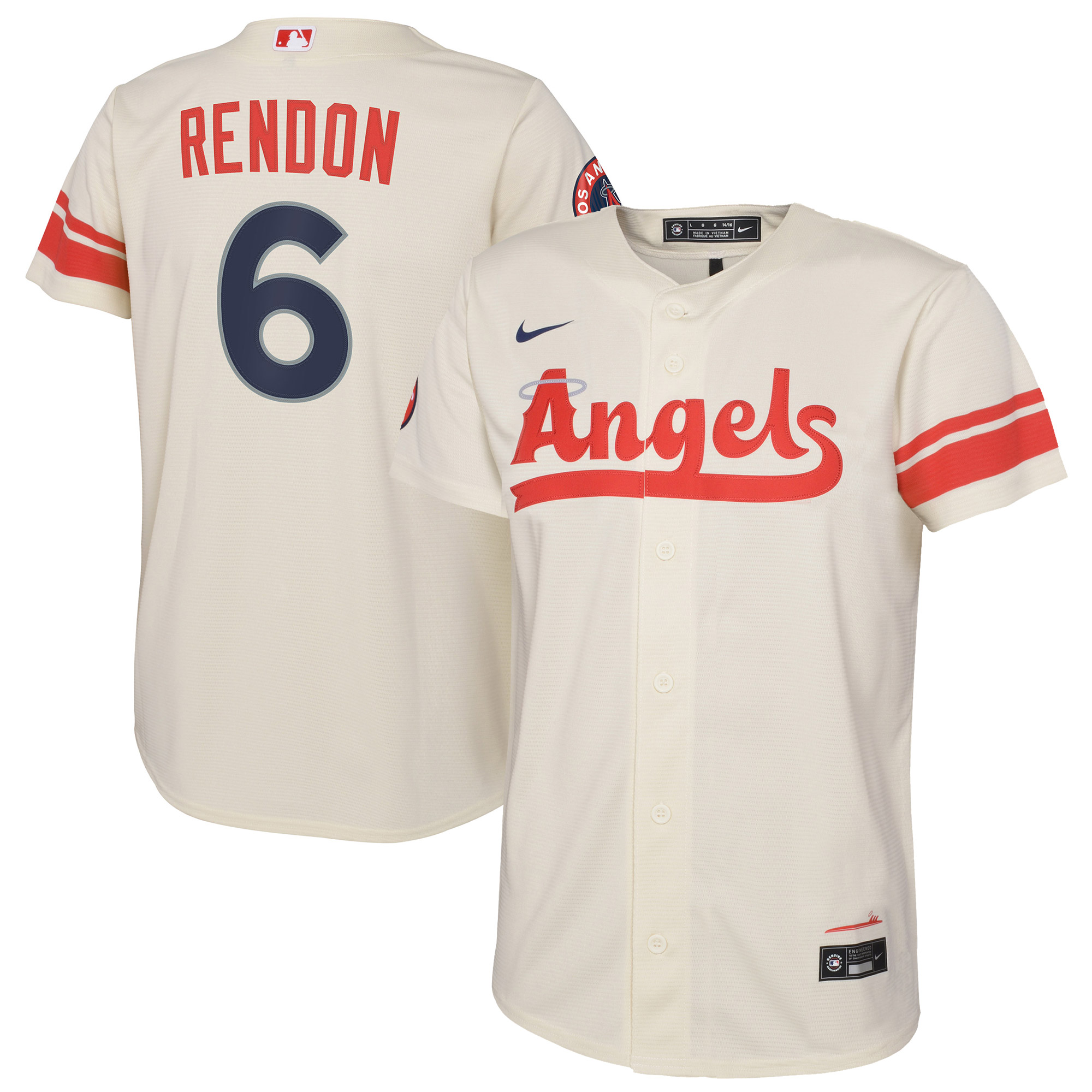 Anthony Rendon Los Angeles Angels Nike Youth City Connect  Player Jersey - Cream