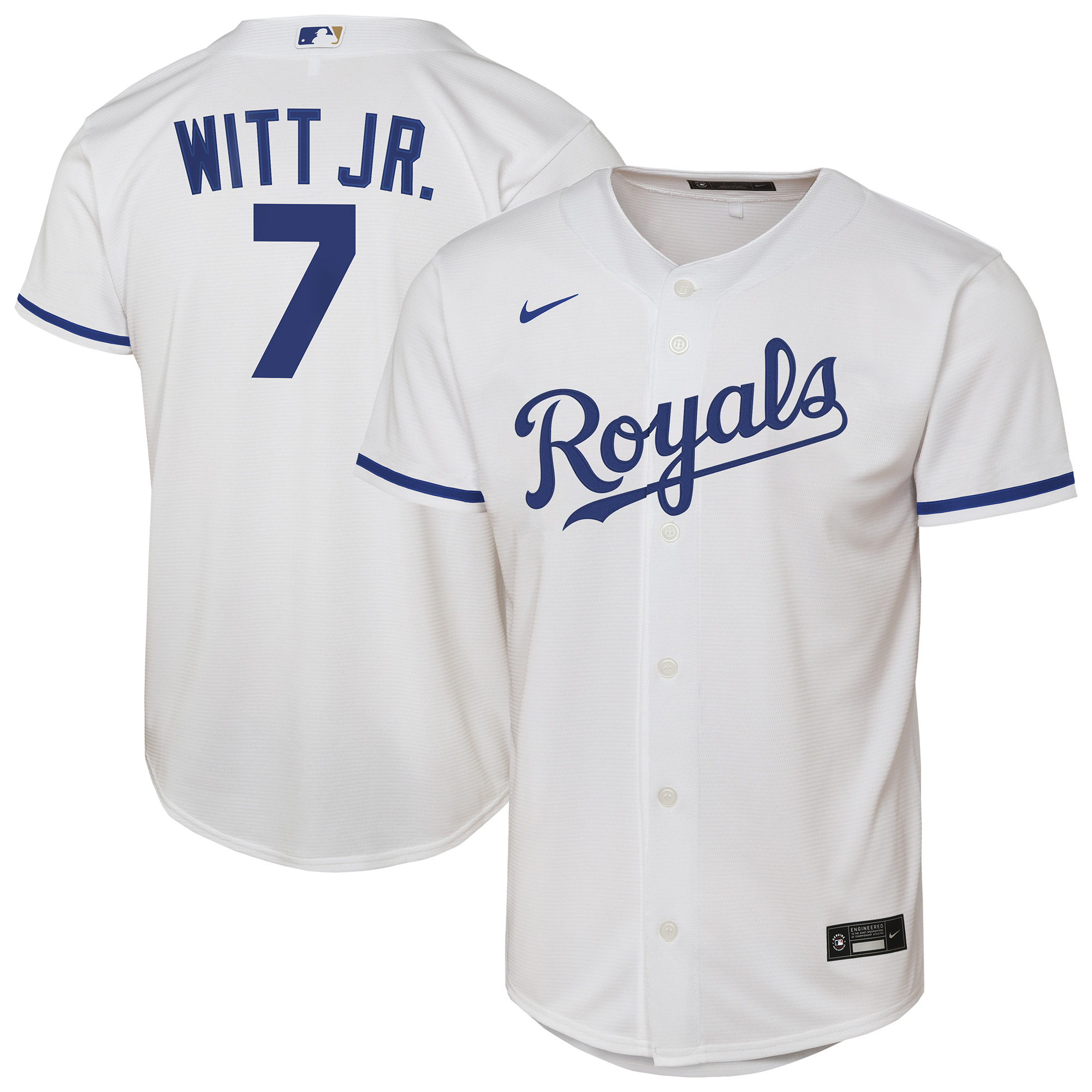 Bobby Witt Jr. Kansas City Royals Nike Youth Home  Player Jersey - White