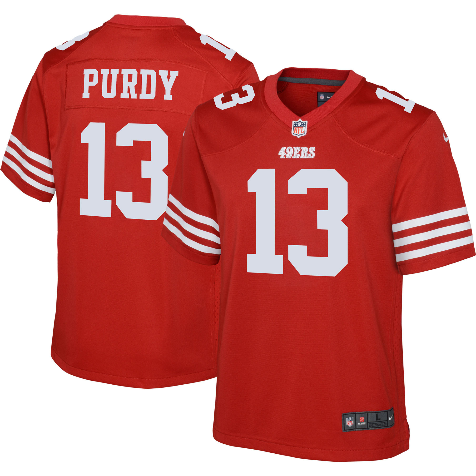 Brock Purdy San Francisco 49ers Nike Youth Game Jersey - Scarlet