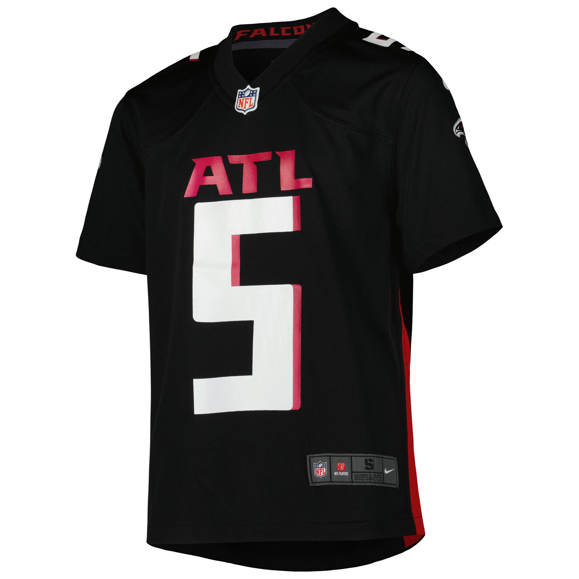 Drake London Atlanta Falcons Nike Youth Game Jersey - Black 2