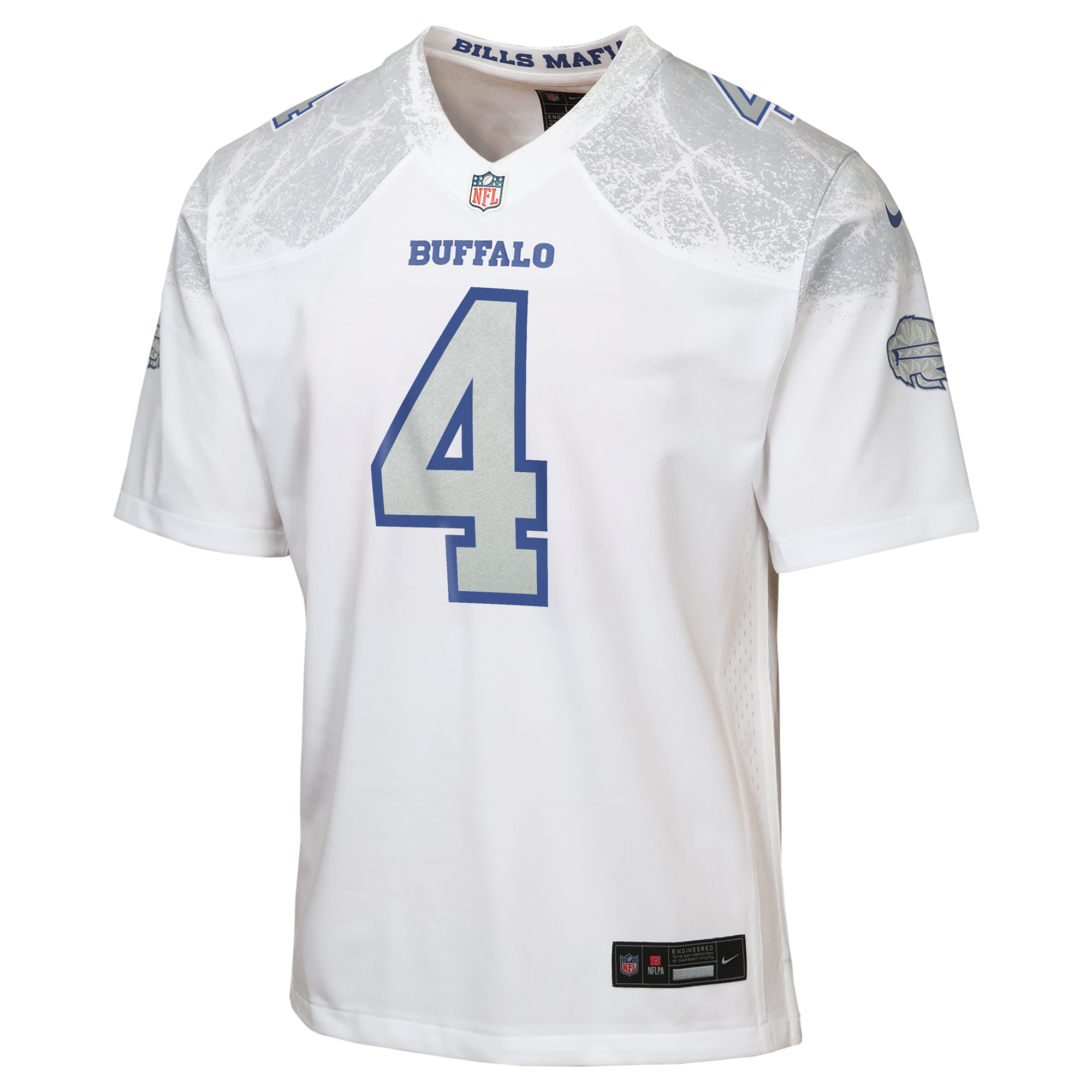 James Cook III Buffalo Bills Nike Youth 2025 Rivalries Collection Game Jersey - White 2